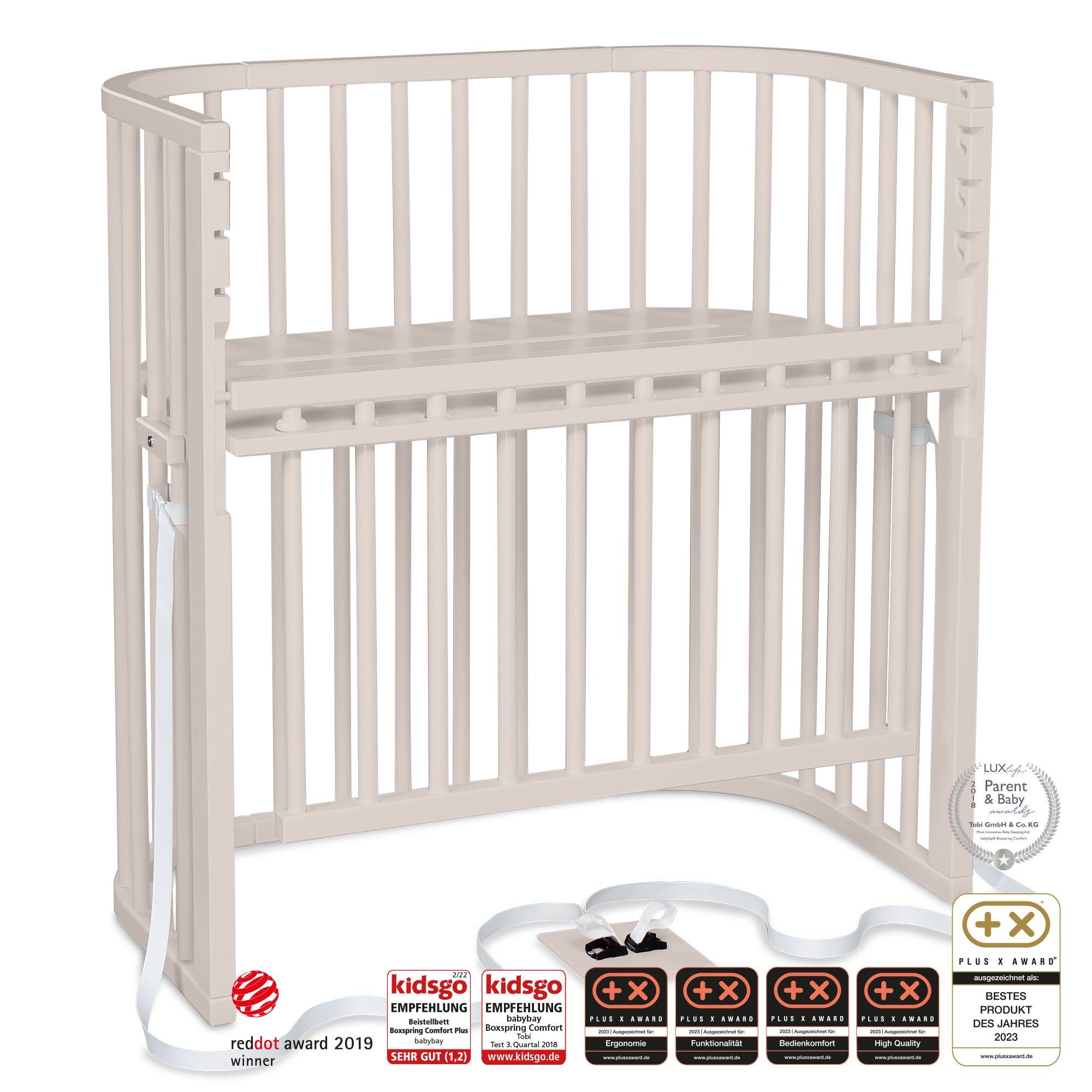 Babybay Beistellbett - Boxspring Comfort Plus 50x88cm - Bild
