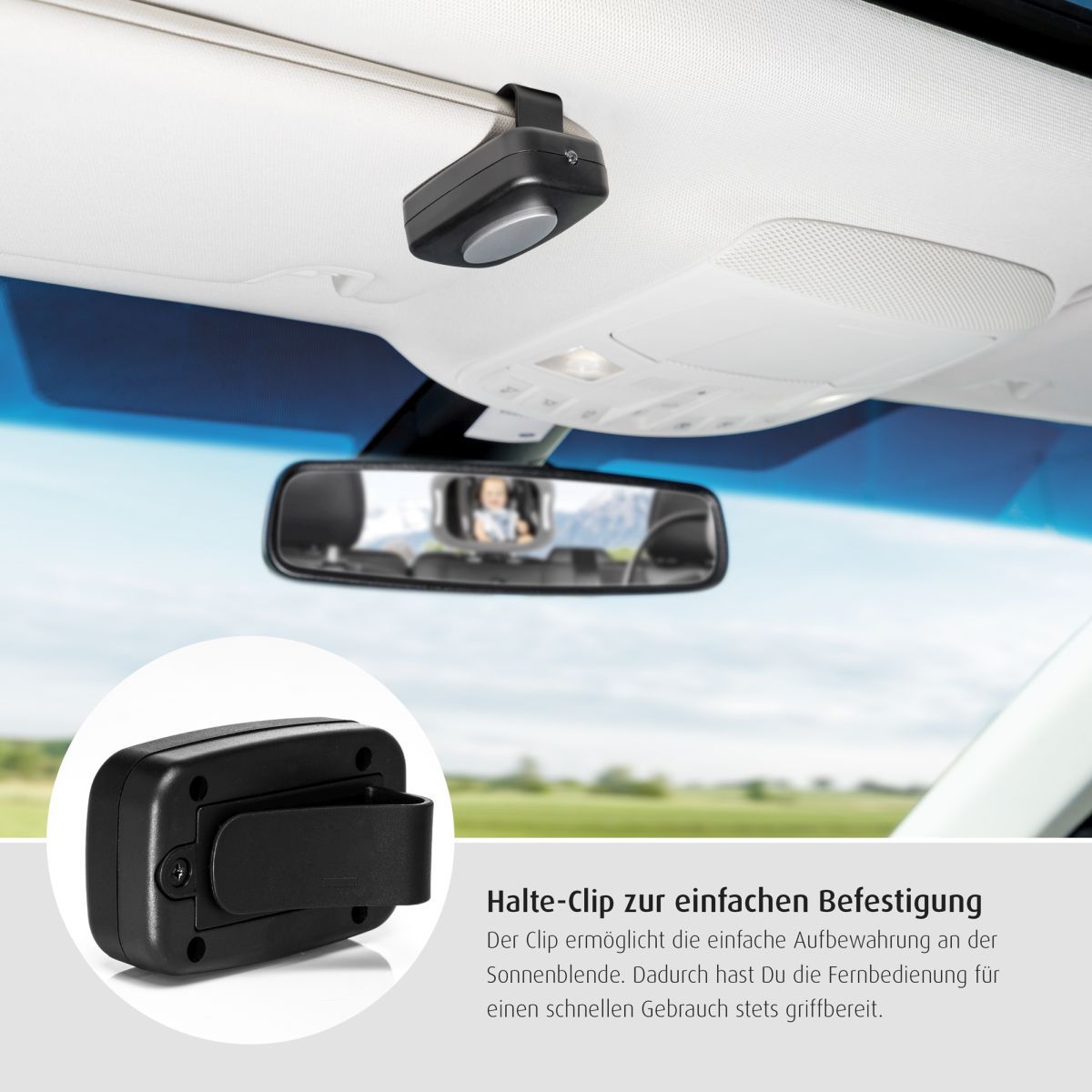 reer BabyView LED Auto-Sicherheitsspiegel mit Licht