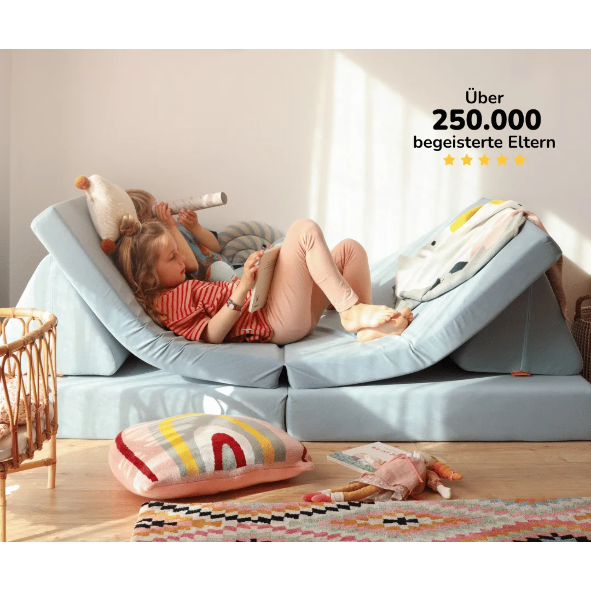 Funzy Spielsofa - Velours Edition - Bild