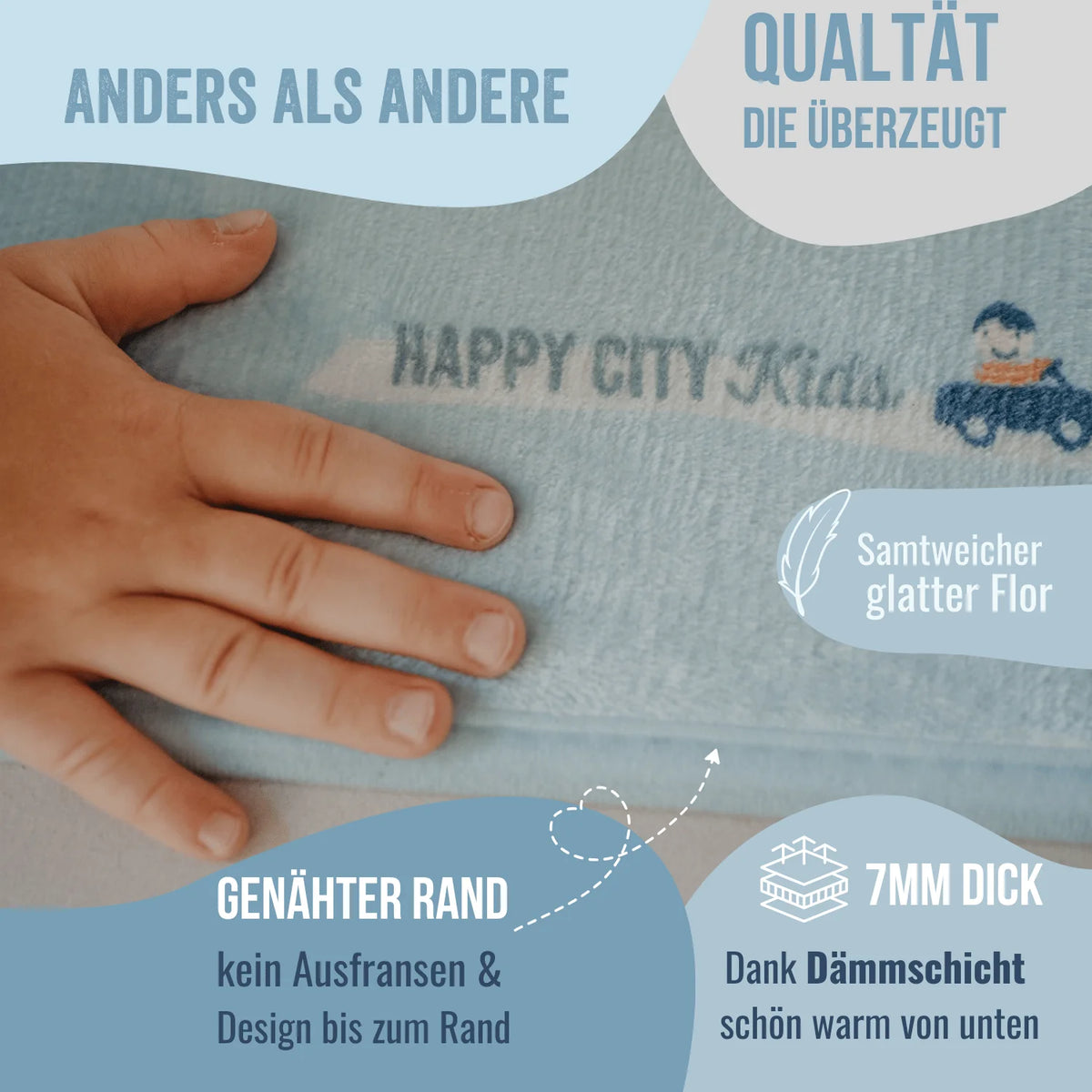 HappyCityKids Spielteppich Raus aufs Land