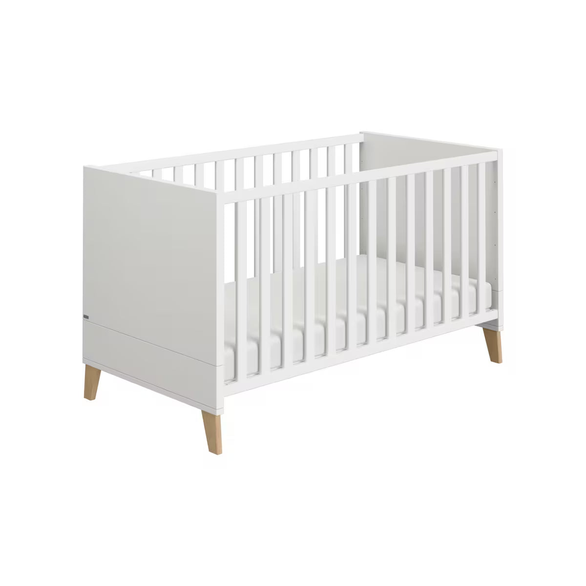 Paidi OSCAR Babybett Air-Comfort Kreideweiß/Eiche-Nebraska - Bild