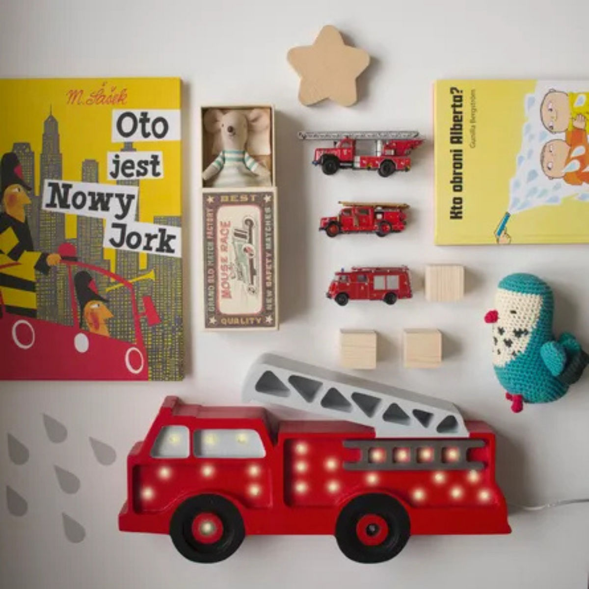 Little Lights Firetruck Lamp