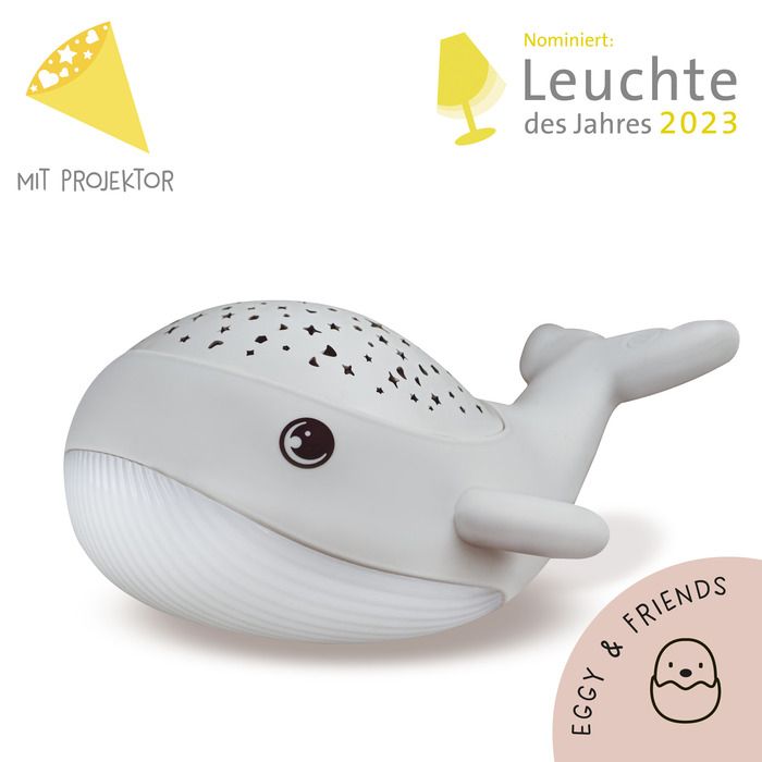 MegaLight Willy Whale Nachtlicht und Sternenhimmel