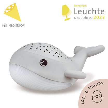 MegaLight Willy Whale Nachtlicht und Sternenhimmel