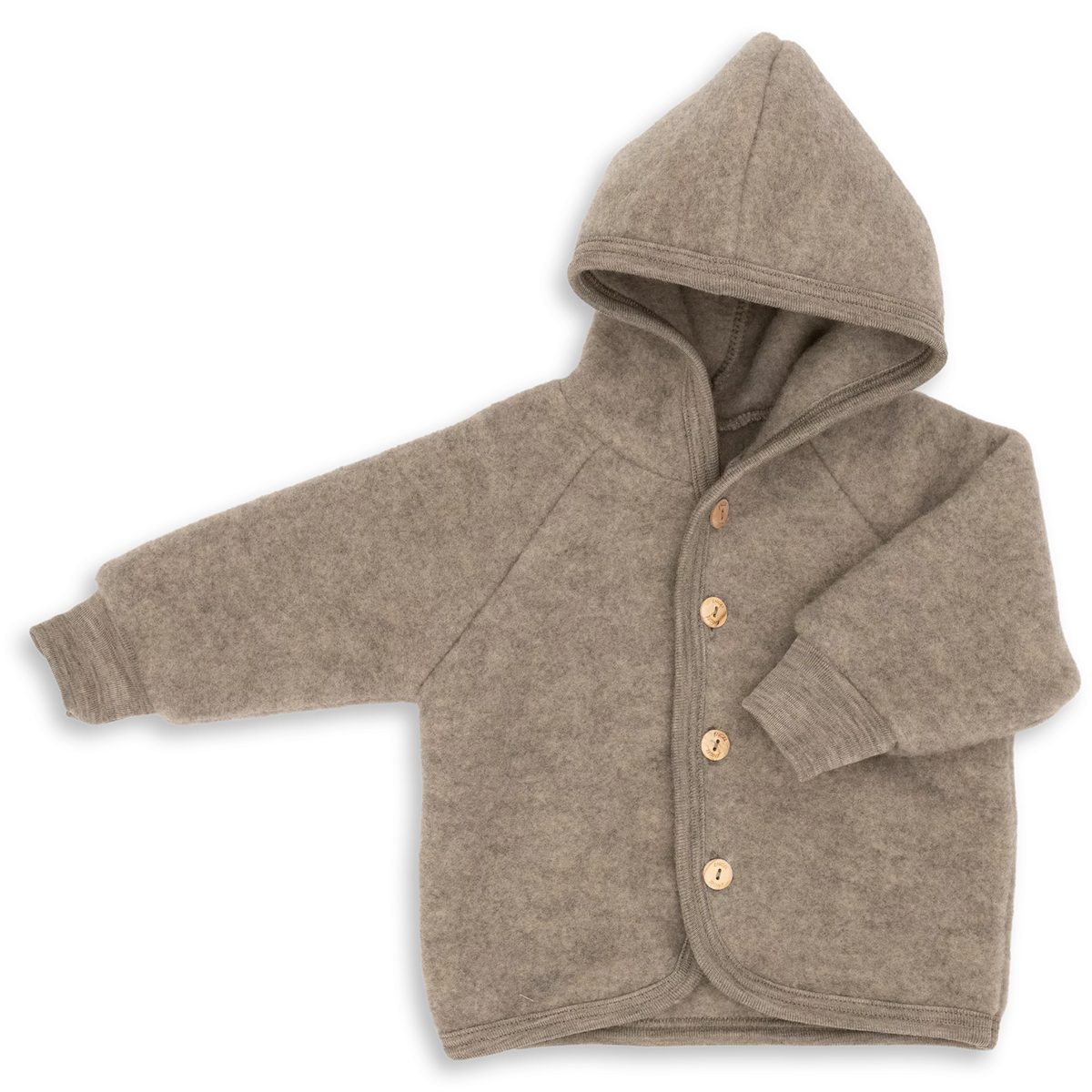 Engel Kapuzenjacke mit Holzknöpfen