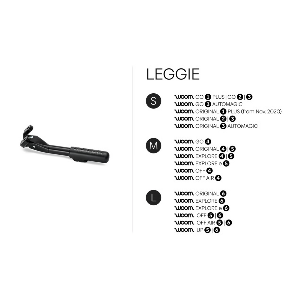 Woom LEGGIE Seitenständer S & 0