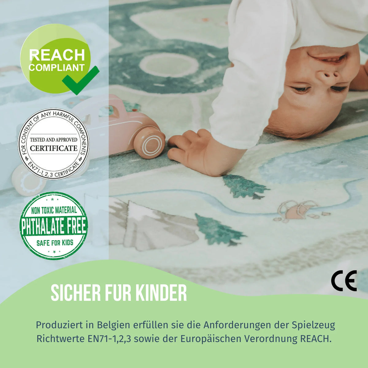 HappyCityKids Spielteppich Raus aufs Land